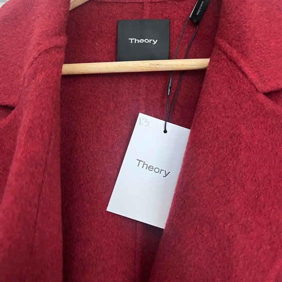 Theory red NWT
Ruby red jacket car coat wool.light weight. Transitional - Picture 5 of 6